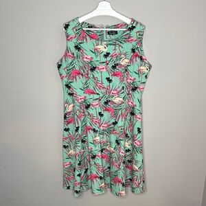Sucrefas Teal Flamingo Dress